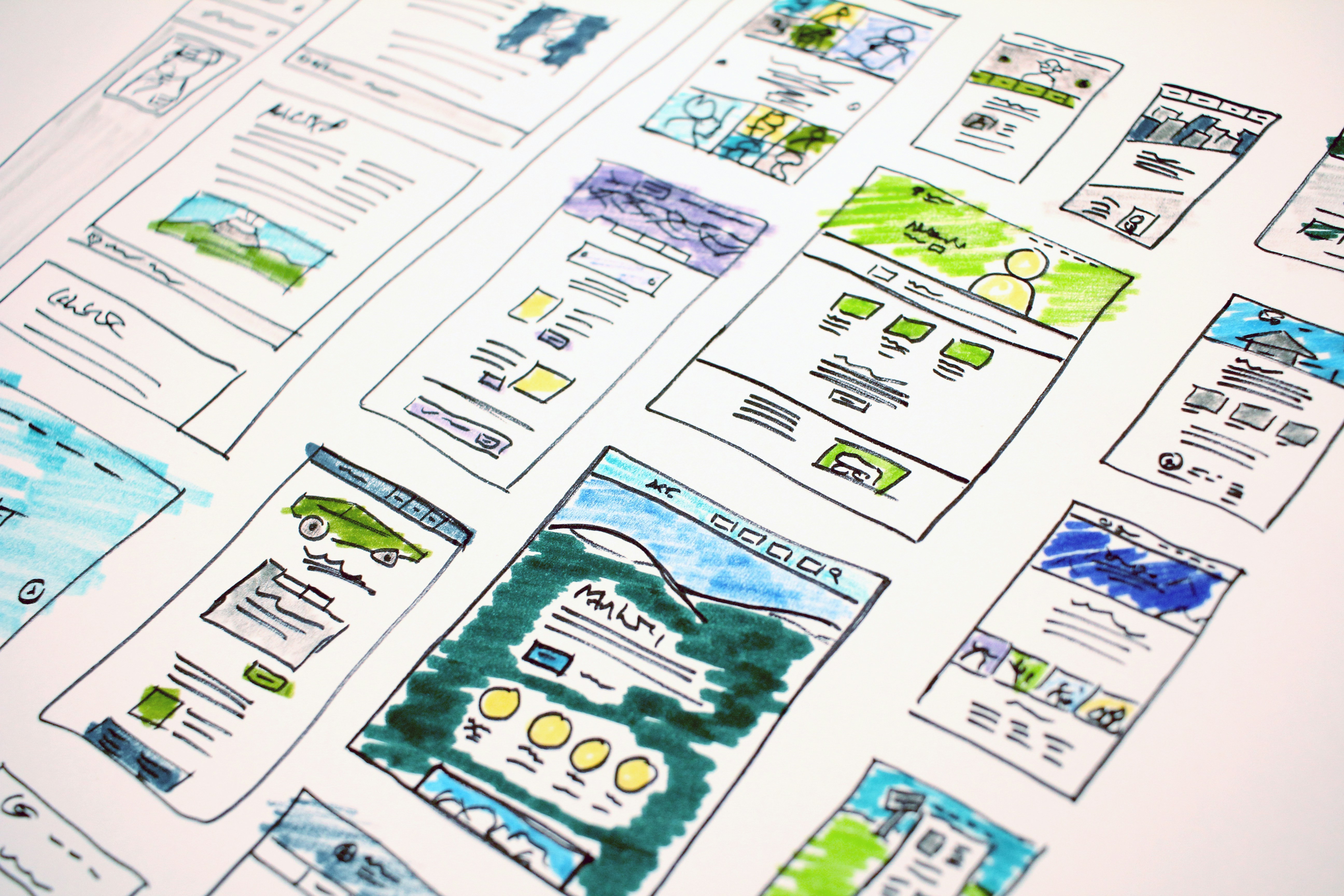 Design & Visual Exploration sketches